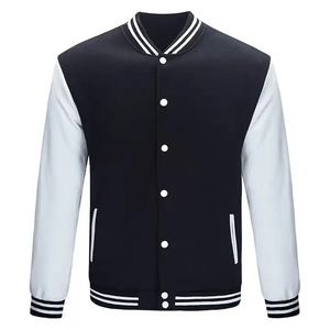 Wholesale Custom Designer Logo <b>Jackets</b> Casual Baseball <b>Jacket</b> Letterman Coat Cotton Unisex Varsity <b>Jackets</b> - Product Image 1