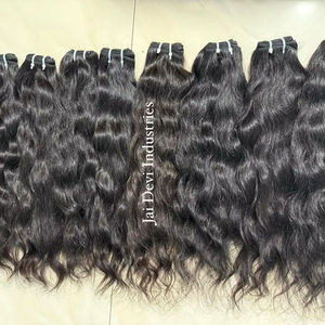 Nouveau de l'usine : Tissage de cheveux indiens Remy de haute qualité 100g, style Deep Loose Water Wave, postiche premium en cheveux humains pour femme - Product Image 1