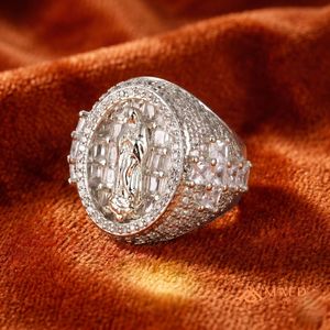 <b>Mens</b> <b>Silver</b> Tone Moissanite Baguette Cut Luxury Engagement Wedding Gift Hip Hop Statement <b>Ring</b> for <b>Men</b> Daily Wear - Product Image 5