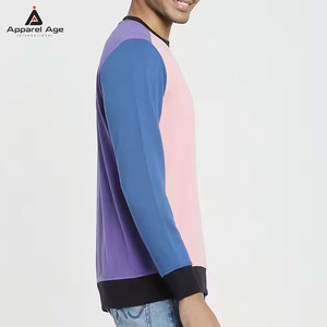Sudaderas para Hombre de Talla Grande con Contraste de Color, Sudaderas Básicas con Cuello Redondo, Ropa para Hombre - Product Image 3
