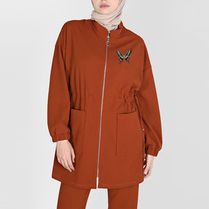 Traje de Baño Musulmán para Mujer, Modesto, con Hiyab, Manga Larga, Deportivo, Burkini Islámico, Casual, Bordado - Product Image 2