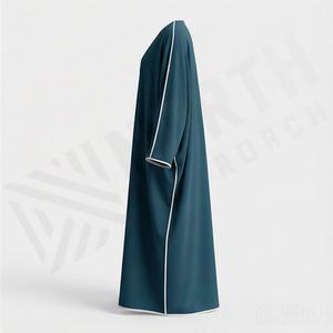 Abaya al por Mayor OEM, Vestido Musulmán de Tres Piezas con Mangas de Murciélago, Brillante y Elegante, Ropa de Moda de Alta Calidad para Mujer - Product Image 3