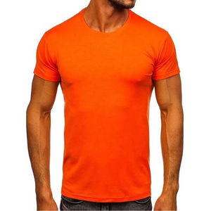 T-shirt pour homme 100% coton écologique à col rond, imprimé en sérigraphie, manches courtes, coupe ample, respirant, pour l'été - Product Image 1