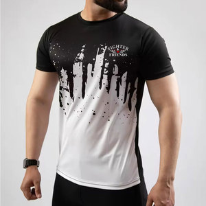 T-shirts de sublimation pour hommes, dernier design, faible MOQ, vêtements d'été, impression de logo personnalisé - Product Image 3