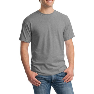 Camiseta de Hombre Azul Jaspeado Marle de Manga Corta con Cuello Redondo, Ajuste Musculoso, Suave, Transpirable, Informal, de Algodón, Venta al por Mayor - Product Image 4