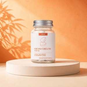[FROM OREUM] Dentifrice solide en comprimés saveur mandarine de Jeju, 60 comprimés, pour l'hygiène personnelle en voyage - Product Image 5