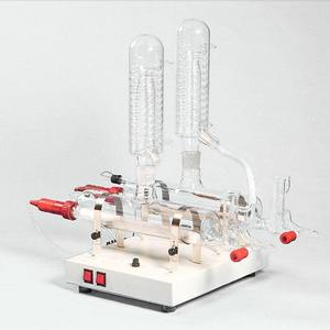 Equipo Industrial de Destilación de Agua Doble con Elemento Calefactor Eléctrico Recubierto de Sílice, Capacidad de 4L, Construcción de Metal y Vidrio, OEM - Product Image 4