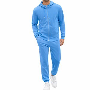 Ensemble de survêtement personnalisé pour équipe, tenue d'entraînement sportif, football, course à pied, vêtements de sport, séchage rapide, 100% coton, à capuche, antibactérien, OEM - Product Image 4