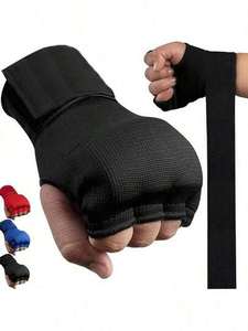 Vendaje de boxeo Protectores de nudillos Protectores de puños MMA Muay Thai Entrenamiento Quick Hand Wraps - Product Image 1