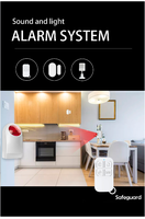 Smartrol 110dB Nirkabel Portabel ABS Tuya App Kontrol Sensor Gerak PIR Suara Lampu Alarm Keamanan Anti Maling Sistem Siren Kit