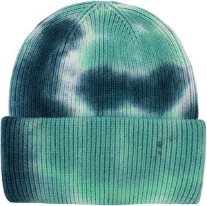 Gorros de punto con etiqueta tejida personalizada, nuevo diseño, color degradado, estilo tie-dye, impresión digital, gorros con imagen para empleados, en grandes lotes. - Product Image 3