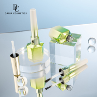 Flacon en verre de 12 ml pour vernis gel UV, avec pinceau, personnalisable avec logo, finition électrolytique verte, emballage de luxe