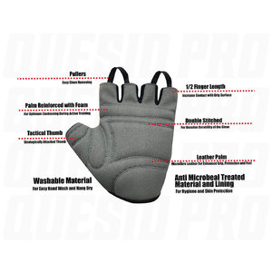 Gants de fitness respirants de haute qualité pour la musculation, l'entraînement en salle de sport, la musculation, les exercices, gants de sport avec logo personnalisé - Product Image 4