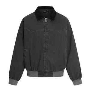 TR-CTJ-015 Coated Windproof Jacket Short Wide Heavy Lapel Loose Trendy Slimming Workwear Wear resistant <b>Coach</b> Women's Jacket - Product Image 3
