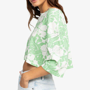 Blusa de manga corta con el último diseño para mujer, blusa corta de alta calidad en oferta, hecha en Pakistán. - Product Image 6