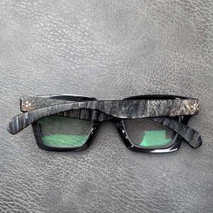 Eyeglasses <b>Black</b> <b>Frame</b> <b>Gold</b> Accents Craft Style Handmade Adjustable Design Eco-Friendly Buffalo Horn Material HASAN CRAFT - Product Image 2