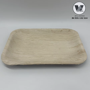 Cuencos de Hojas Naturales Beige de Alta Calidad, Rígidos, Compostables, Vajilla Ecológica con Aroma Suave a Madera para Restaurantes y Platos de Buffet - Product Image 4