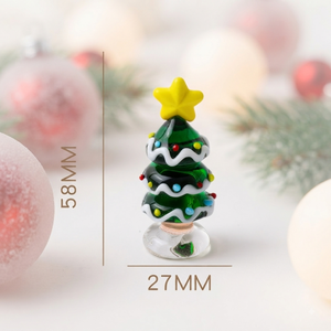 Décorations miniatures d'arbres en verre faites à la main en gros pour les promoteurs immobiliers, les salles d'exposition de vacances, les cadeaux immobiliers et les événements clients - Product Image 2
