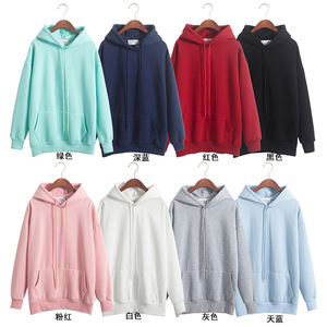 Sudadera con capucha roja extragrande, vestido con capucha de forro polar ecológico, sudadera informal de invierno para mujer - Product Image 6