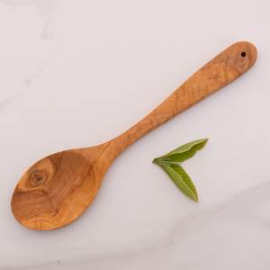 Cuillère à soupe en bois massif d'acacia, grande cuillère créative à crochet courbé, ustensile de cuisine pour servir la soupe - Product Image 3