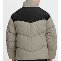 Veste d'hiver matelassée pour homme, coupe ample, coupe-vent, respirante, avec logo personnalisé imprimé