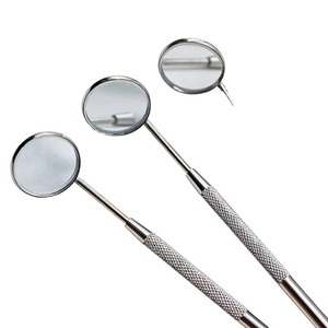 Miroir dentaire manuel de haute qualité, instrument transparent pour examen buccal, soins d'hygiène, réflexion, acier inoxydable durable, réutilisable, CE - Product Image 4