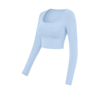 Débardeur sans couture respirant de haute qualité pour femme, coupe ajustée, col rond, longueur intégrale, idéal pour la gym, la course et les activités décontractées - Product Image 5