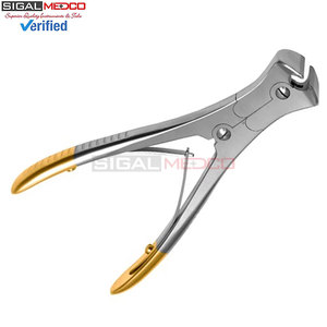 2 pièces Coupe-épingles et coupe-fils canulés TC 9 et 6 pouces, à extrémité dorée, instruments médicaux orthopédiques pour la chirurgie osseuse - Product Image 6