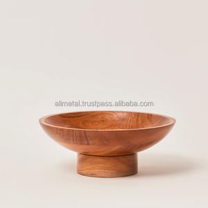 Quality <b>Mango</b> <b>Wood</b> Fruit <b>Bowl</b> Or Wooden Salad <b>Bowl</b> For Kitchen Dinning Decoration and fully customization. - Product Image 5