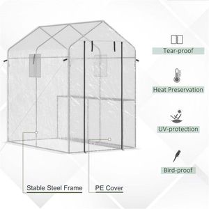 Grande Serra Moderna con Telaio in Acciaio Zincato, Legno, Metallo e PVC, Facile da Montare, per Giardini Domestici e Matrimoni - Product Image 2
