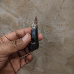 Silbato de cuerno de búfalo 100% de la mejor calidad al por mayor, silbato de cuerno de búfalo pulido estilo animal al mejor precio - Product Image 4