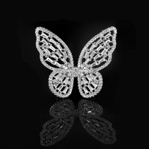 แหวนเพชรโมอิสทรงกลมสีขาว925แหวนเงินแท้รูปผีเสื้อปรับแต่งได้และเครื่องประดับเพชรอื่นๆ - Product Image 1