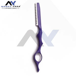 Rasoir droit en acier inoxydable personnalisé de haute qualité pour un rasage précis des cheveux et du visage et l'affinage des sourcils - Product Image 6