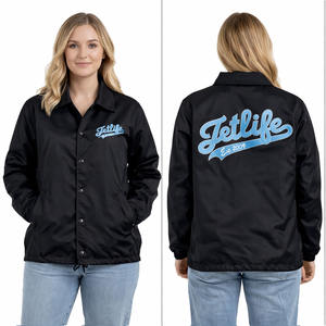 Chaqueta Cortavientos Negra, Chaqueta Deportiva Ligera, Chaqueta Cortavientos para Hombre, Chaquetas Deportivas de Moda con Logos Impresos - Product Image 1