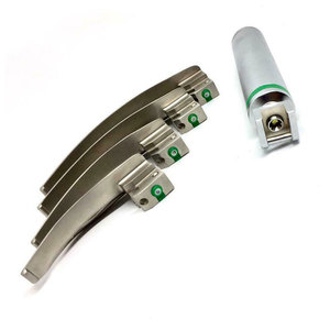 Premium Quality Macintosh Fiber <b>Optic</b> Manual Laryngoscope Set 4 Interchangeable Blades Medical Grade Stainless CE Certified - Product Image 5