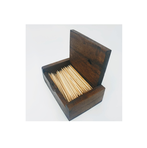 Boîte à cure-dents en bois noir faite à la main, étui, bouteille, design classique sur mesure, prix bas, conteneur à cure-dents - Product Image 5