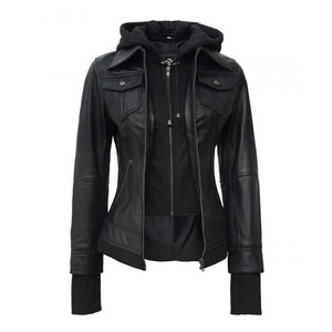 Chaquetas de Cuero Genuino para Mujer al por Mayor con Tela Satinada, Diseño Transpirable y Elegante, Prendas de Moda en Venta - Product Image 5