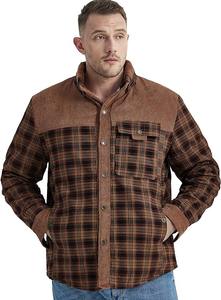 ผู้ชายที่กําหนดเองลําลองขนาดใหญ่ลายสก๊อตโลโก้กระเป๋า Flannel สไตล์แขนยาวหนาฤดูหนาวขนแกะ Flannel ลายสก๊อตเสื้อผู้ชาย - Product Image 4