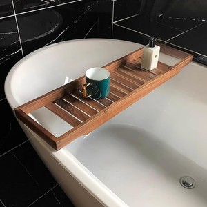 Wood Bathtub <b>Tray</b> <b>Caddy</b> Bathroom <b>Bath</b> <b>Tray</b> for Tub Amenity <b>Tray</b> <b>Bath</b> Accessories, Spa Gift Wholesale Supplier from Vietnam - Product Image 4