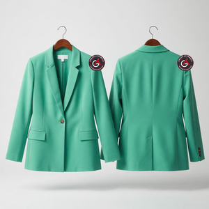 Nouvel arrivage de blazers décontractés pour femmes impression personnalisée à manches longues meilleure vente fabrication au Pakistan de qualité supérieure - Product Image 1