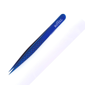 Ensemble de pinces à cils professionnelles personnalisées pour extensions de cils, en acier inoxydable, pointe lisse, prise ferme, volume accru, logo personnalisé - Product Image 2