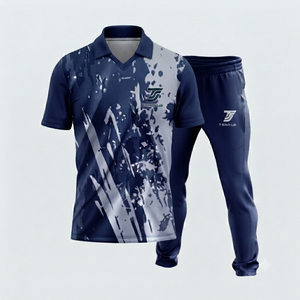 Uniforme de cricket professionnel 100% polyester à impression numérique avec nom d'équipe personnalisé, taille élastique, manches courtes, design unisexe - Product Image 5