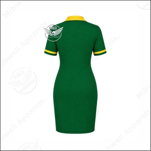 Vestido Largo Personalizado de Diseño Nuevo para Mujer, Chi Eta Phi HBCU, Primavera Verano, Ecológico, Cintura Natural, Bambú/Algodón, Antiarrugas - Product Image 2