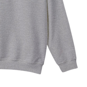 Sweat-shirt à col rond gris chiné blanc et bleu, pull à motif brodé, manches longues, en polaire, décontracté, unisexe, vêtements de mode - Product Image 6