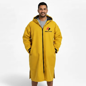 Wholesale Adult Swim Parka Waterproof Windproof Fleece Lined Hooded <b>Changing</b> Robe Custom Bulk Supplier - Product Image 5
