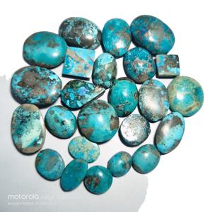 2026 Haute Qualité Pierre précieuse naturelle en forme de poire Turquoise Firoza lisse mélangée Certifiée par un tiers KHUSHI GEMS STONE 6-12mm Vente en gros - Product Image 5