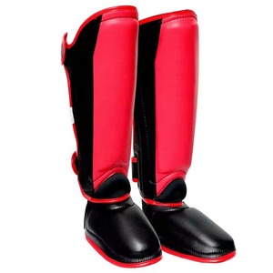 Protège-tibias et protège-pieds de baseball en cuir PU bleu-noir et tissu mesh pour jeunes et adultes, toutes saisons - Product Image 3