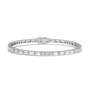 Pulsera de Diamantes de Corte Redondo de Joyería Fina, Brazalete con Diamantes Creados en Laboratorio con Certificado IGI y Claridad VVS para Mujer en Venta - Product Image 1