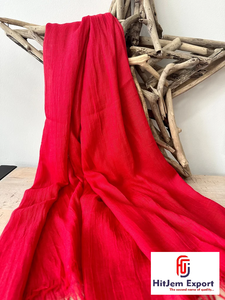 Breathable <b>Scarf</b> Woven Textile Factory Cotton Viscose Polyester Blend Lightweight Solid Color Fabric Wholesale B2B - Product Image 5