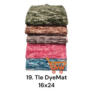 Tapete Antideslizante Tie Dye de 16x24 Pulgadas, Tapete de Poliéster para Puerta con Diseño de Bienvenida, Tapete con Logotipo para Uso en el Hogar, Hotel y Baño - Product Image 1